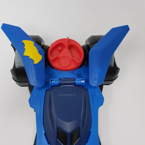 Imaginext Fisher Price DC Super Friends Legends of Batman Deluxe Batmobile Blue - Picture 13 of 16